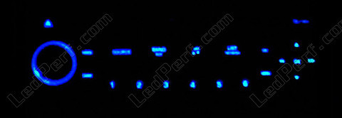 LED Radio del coche RD4 azul Peugeot 207