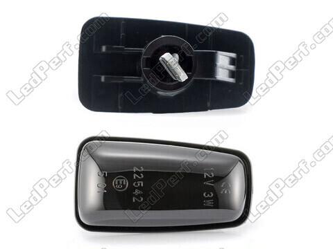 Conector de los intermitentes laterales dinámicos negros ahumados de LED para Peugeot 306