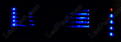 LED Cargador CD Blaupunkt Peugeot 307 azul