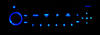 LED Radio del coche RD4 azul Peugeot 307 fase 2 (T6)