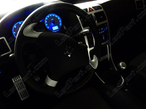 LED cuadro de instrumentos azul Peugeot 307 T6 fase 2