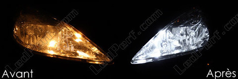 LED luces de posición blanco xenón Peugeot 607