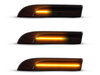 Iluminación de los intermitentes laterales dinámicos negros de LED para Porsche Panamera