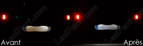 LED placa de matrícula Renault Clio 1