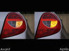 LED Intermitentes traseros Renault Clio 3 antes y después