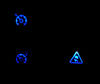 LED Botones esp y regulador azul Renault Modus