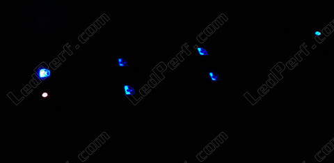 LED Botones de elevalunas azul Renault Modus