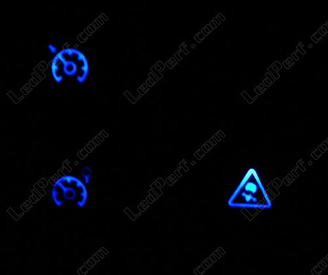 LED Botones esp y regulador azul Renault Modus