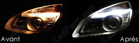 LED luces de posición blanco xenón Renault Scenic 2