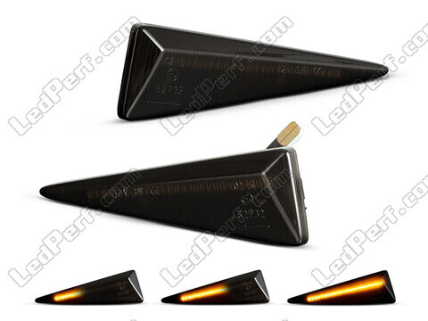 Intermitentes laterales dinámicos de LED para Renault Vel Satis - Versión negra ahumada