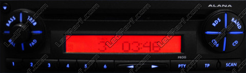 LED Radio del coche alana azul ibiza 6L