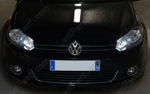 LED luces de posición blanco xenón Volkswagen Golf 6