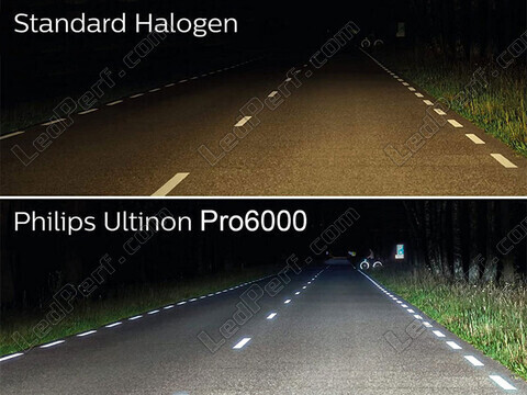 Bombillas LED Philips Homologadas para VW Multivan/Transporter T5 versus bombillas originales