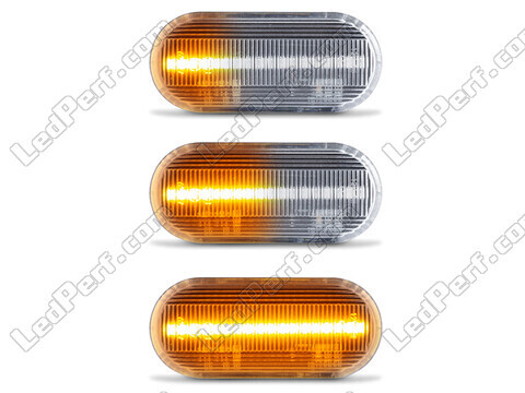 Iluminación de los intermitentes laterales secuenciales transparentes de LED para Volkswagen Polo 6N / 6N2