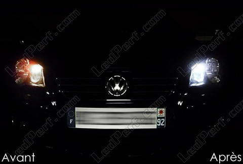 LED luces de posición blanco xenón Volkswagen Polo 4 (9N3)