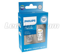 2x bombillas de LED Philips W21/5W Ultinon PRO6000 - Blanco 6000K - T20 - 11066CU60X2