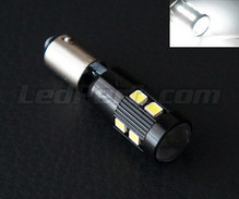 Bombilla H21W Magnifier de 10 LEDs SG de Alta Potencia + Lupa blancas Casquillo BAY9S