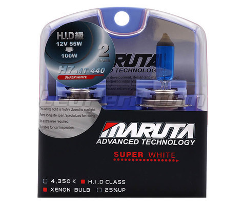 Ampoule Moto H7 55W MTEC Maruta Super White - Blanc Pur