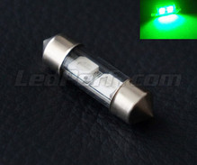Bombilla tipo festoon 31 mm LEDs verdes - C3W
