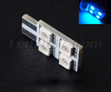 LED T10 Rotation de 4 leds HP - Iluminación lateral - Azul W5W