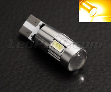 Bombilla T10 Magnifier de 6 LEDs SG de Alta Potencia + Lupa Naranjas Casquillo WY5W