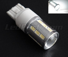 Bombilla W21/5W Magnifier de 21 LEDs SG de Alta Potencia + Lupa blancas Casquillo T20