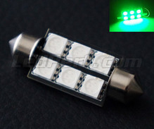 Bombilla tipo festoon 39 mm LEDs verdes - Full Intensity