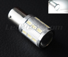 Bombilla P21W Magnifier de 21 LEDs SG de Alta Potencia + Lupa blancas Casquillo BA15S