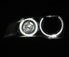 Pack angel eyes H8 LEDs (blanco puro 6000K) para BMW X5 (E70) - Estándar