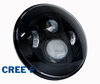 Óptica moto Full LED negra para faro redondo 7 pulgadas - Tipo 3