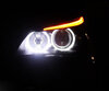 Pack de LEDs Angel eyes BMW Serie 5 E60 E61 Fase 2 (LCI) - Con xenón original - MTEC V3.0