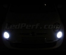 Pack de luces de posición y luces de circulación diurna blanco xenón para Fiat 500
