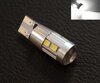 Bombilla T10 Magnifier de 10 LEDs SG de Alta Potencia + Lupa blancas Casquillo W5W