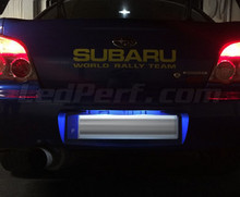 Pack iluminación LED de placa de matrícula (blanco xenón) para Subaru Impreza GG/GD