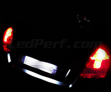 Pack de LED (blanco 6000K) placa de matrícula trasera para Fiat Stilo