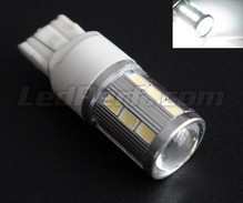 Bombilla W21W Magnifier de 21 LEDs SG de Alta Potencia + Lupa blancas Casquillo T20