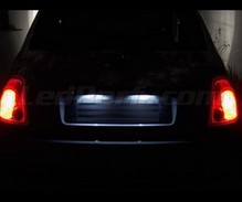 Pack iluminación LED de placa de matrícula (blanco xenón) para Fiat 500
