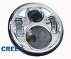 Óptica moto Full LED cromada para faro redondo 5,75 pulgadas - Tipo 3