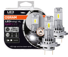 Lámpara LED H7 ventilada especial Moto y Escúter - Tecnología «todo en uno»