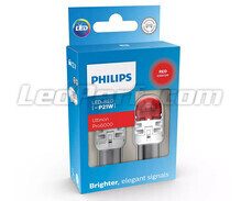 2x bombillas de LED Philips P21W Ultinon PRO6000 - Rojo - BA15S - 11498RU60X2